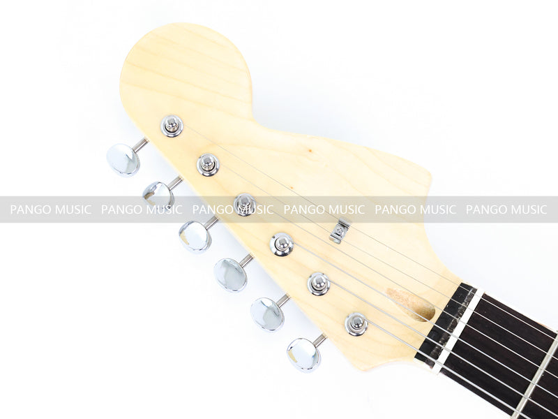 Jaguar Style Black Electric Guitar (GKS-015, No Logo)