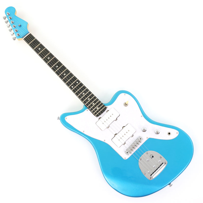 Jaguar Style Electric Guitar with Metallic Blue Finish (GKS-155)