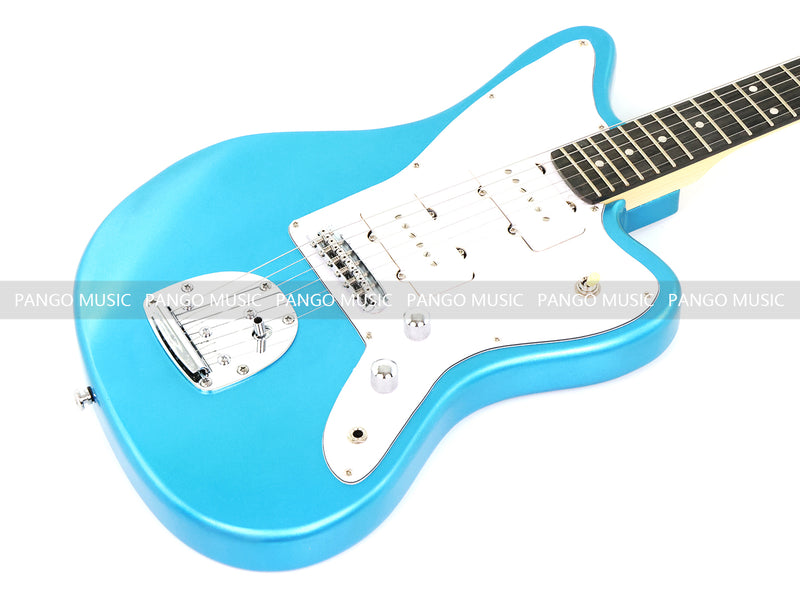 Jaguar Style Electric Guitar with Metallic Blue Finish (GKS-155)