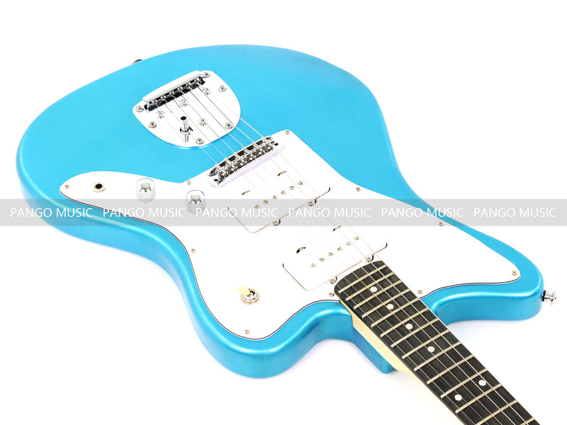 Jaguar Style Electric Guitar with Metallic Blue Finish (GKS-155)