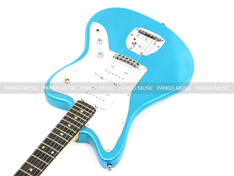 Jaguar Style Electric Guitar with Metallic Blue Finish (GKS-155)