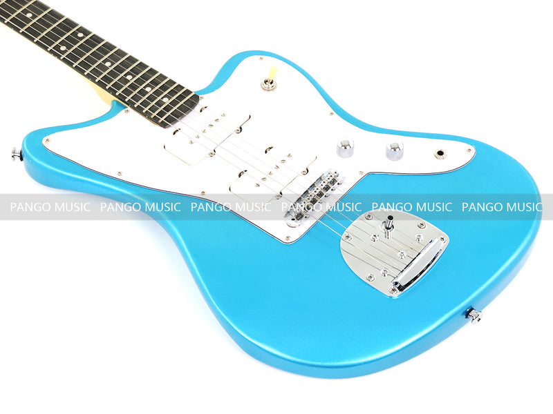 Jaguar Style Electric Guitar with Metallic Blue Finish (GKS-155)