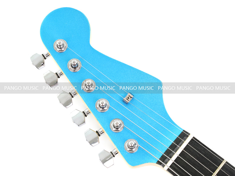 Jaguar Style Electric Guitar with Metallic Blue Finish (GKS-155)