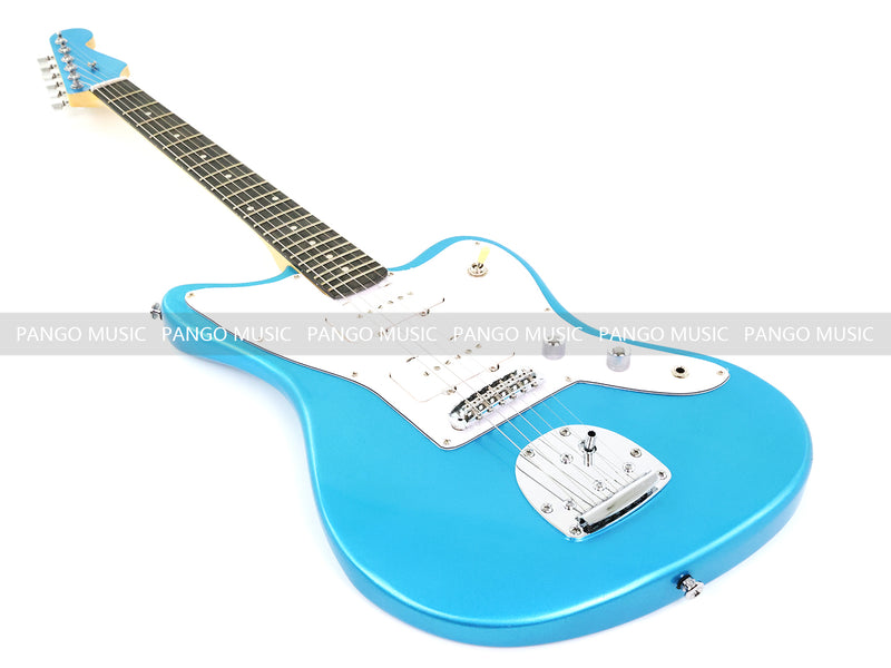 Jaguar Style Electric Guitar with Metallic Blue Finish (GKS-155)