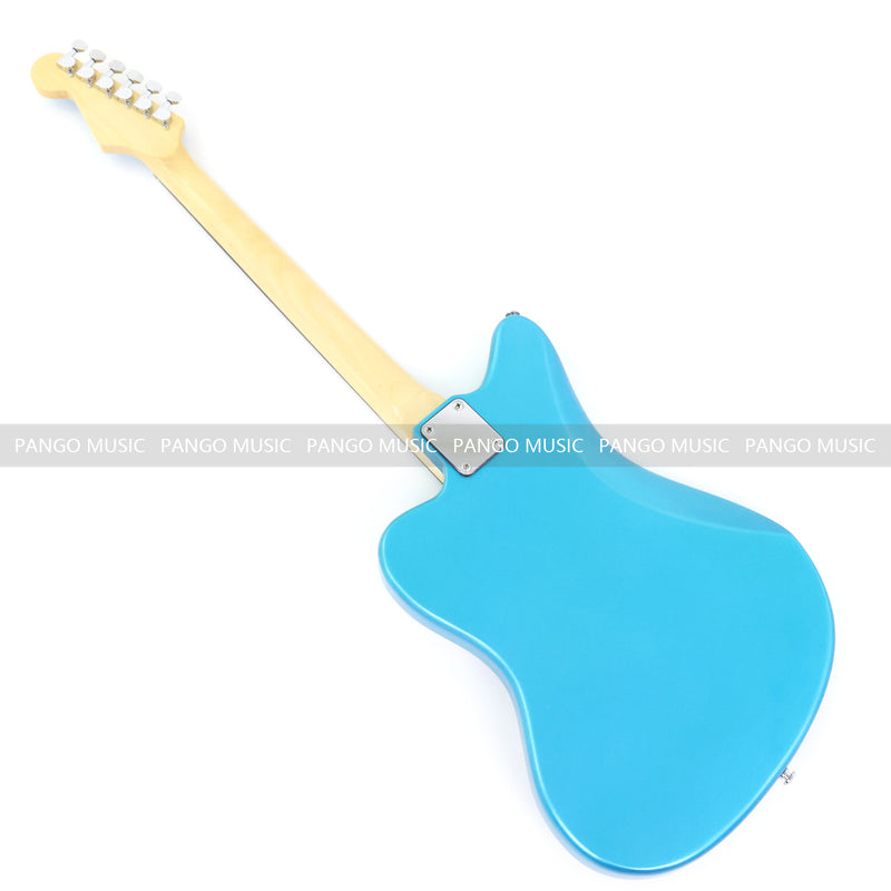 Jaguar Style Electric Guitar with Metallic Blue Finish (GKS-155)