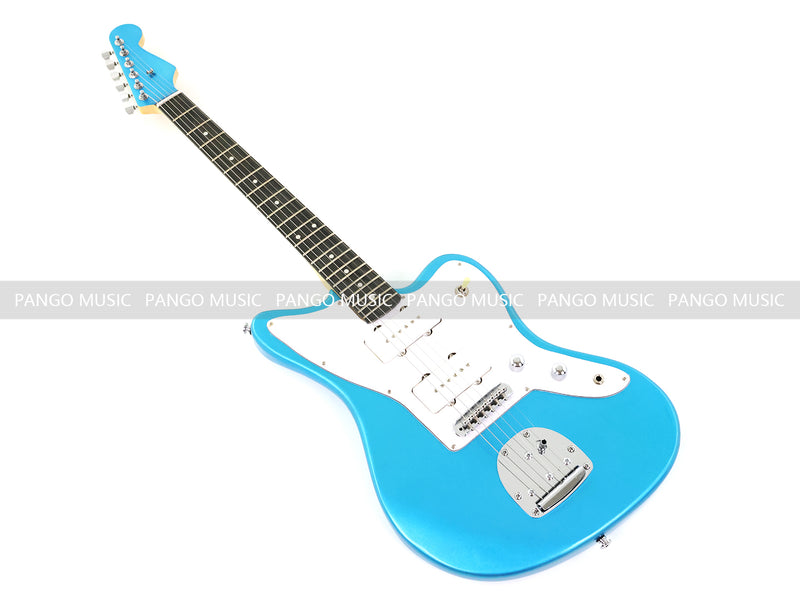 Jaguar Style Electric Guitar with Metallic Blue Finish (GKS-155)
