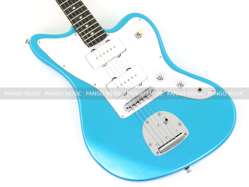 Jaguar Style Electric Guitar with Metallic Blue Finish (GKS-155)