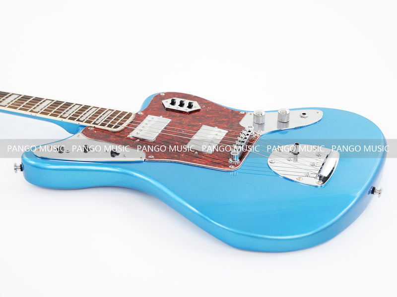 Jaguar Style Electric Guitar with Silver Metallic Finish (GKS-153)