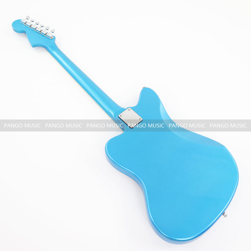 Jaguar Style Electric Guitar with Silver Metallic Finish (GKS-153)