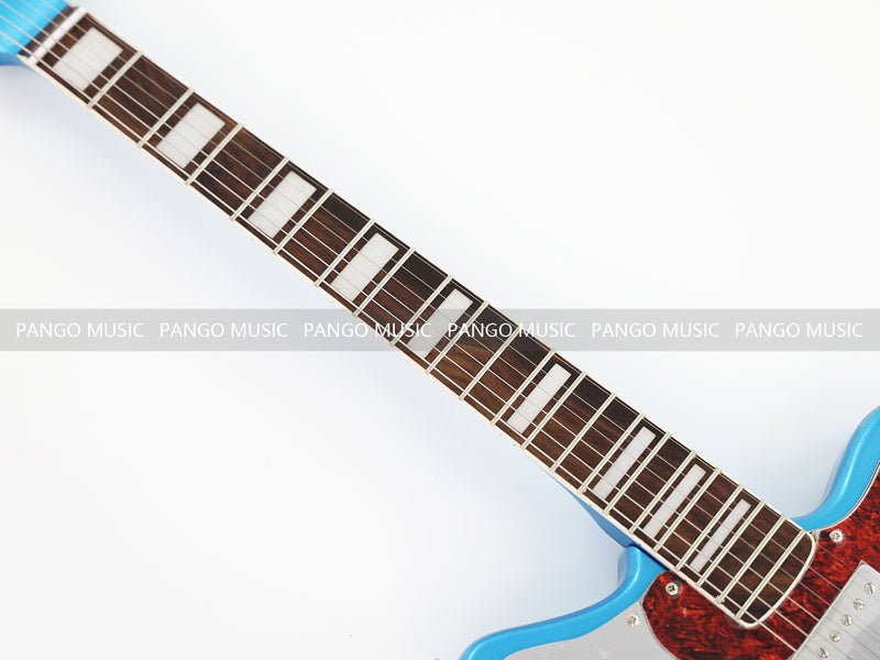 Jaguar Style Electric Guitar with Silver Metallic Finish (GKS-153)