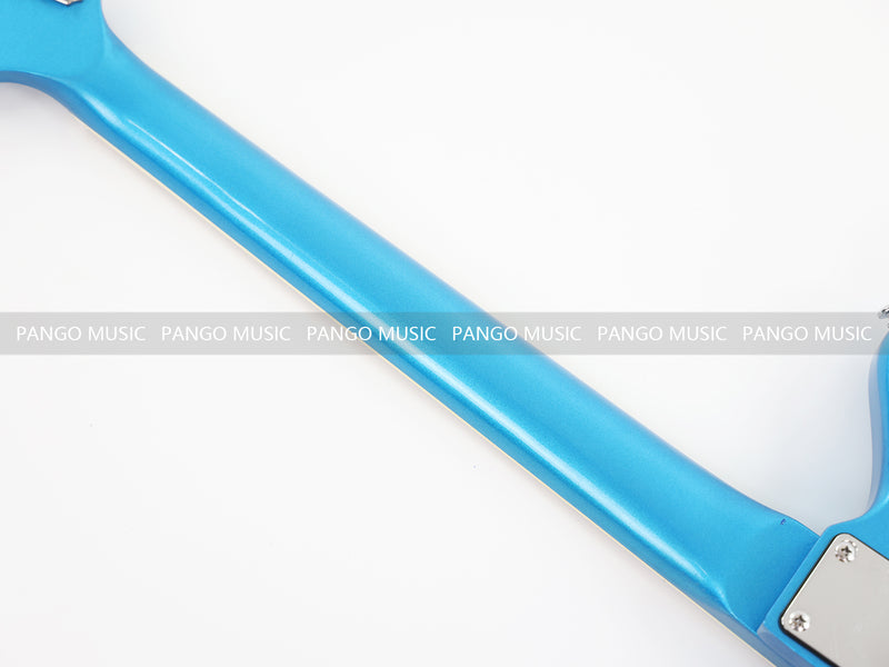 Jaguar Style Electric Guitar with Silver Metallic Finish (GKS-153)