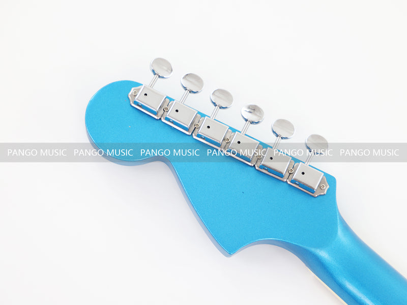 Jaguar Style Electric Guitar with Silver Metallic Finish (GKS-153)