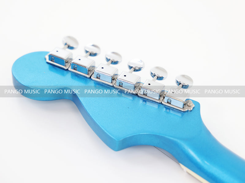 Jaguar Style Electric Guitar with Silver Metallic Finish (GKS-153)