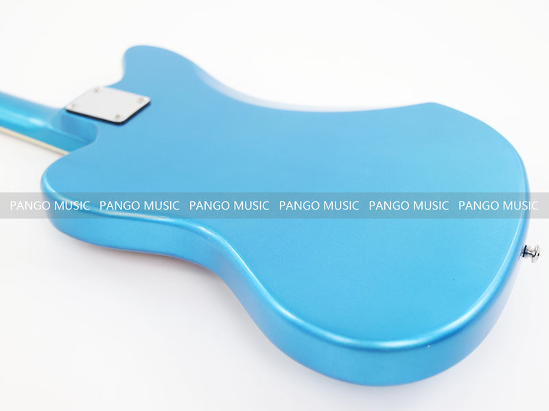 Jaguar Style Electric Guitar with Silver Metallic Finish (GKS-153)