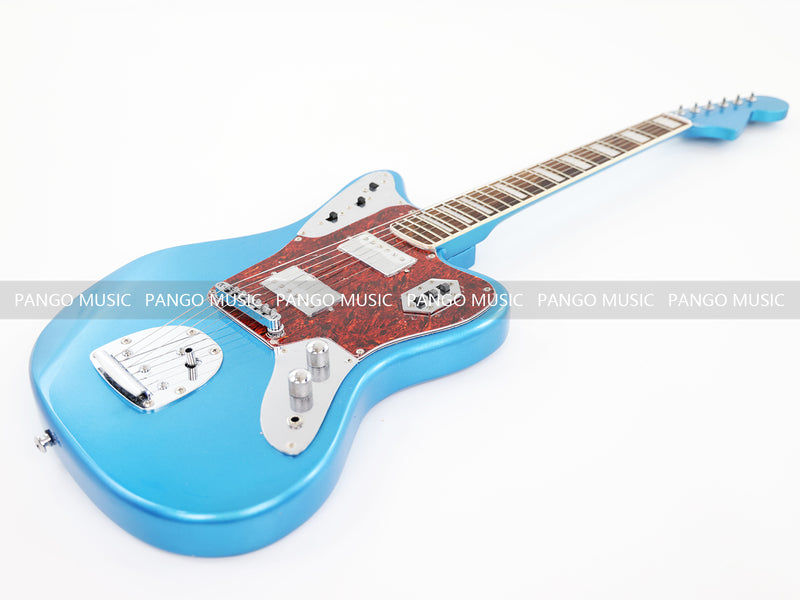 Jaguar Style Electric Guitar with Silver Metallic Finish (GKS-153)