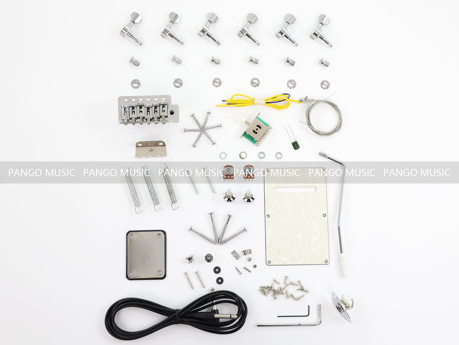 Jazzmaster Style DIY Electric Guitar Kit with Blank Headtock (PJM-720X)