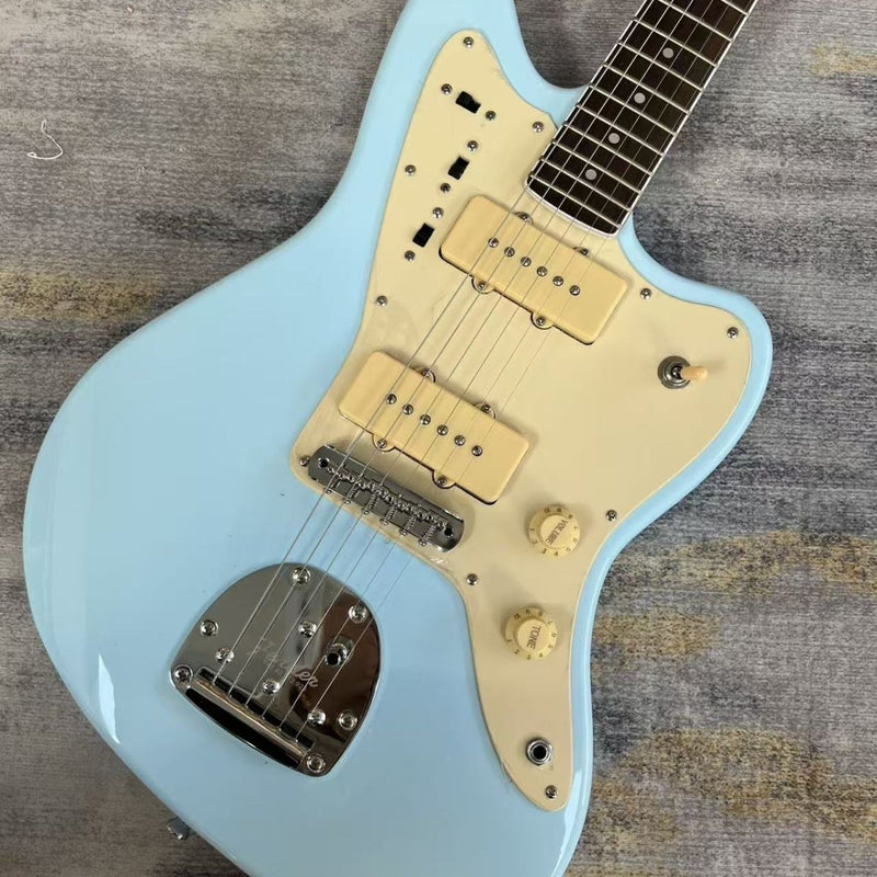 Jazzmaster Style Offset Electric Guitar with Gloss Sonic Blue Finish(LRG-139)