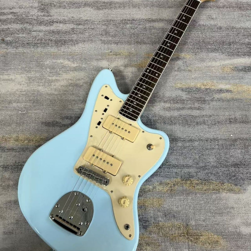 Jazzmaster Style Offset Electric Guitar with Gloss Sonic Blue Finish(LRG-139)