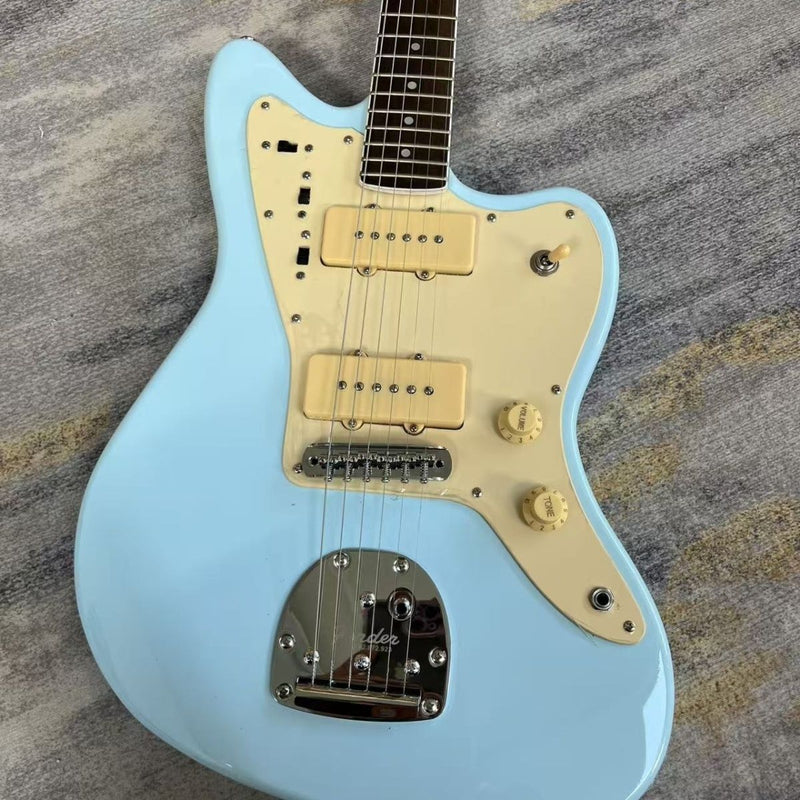 Jazzmaster Style Offset Electric Guitar with Gloss Sonic Blue Finish(LRG-139)