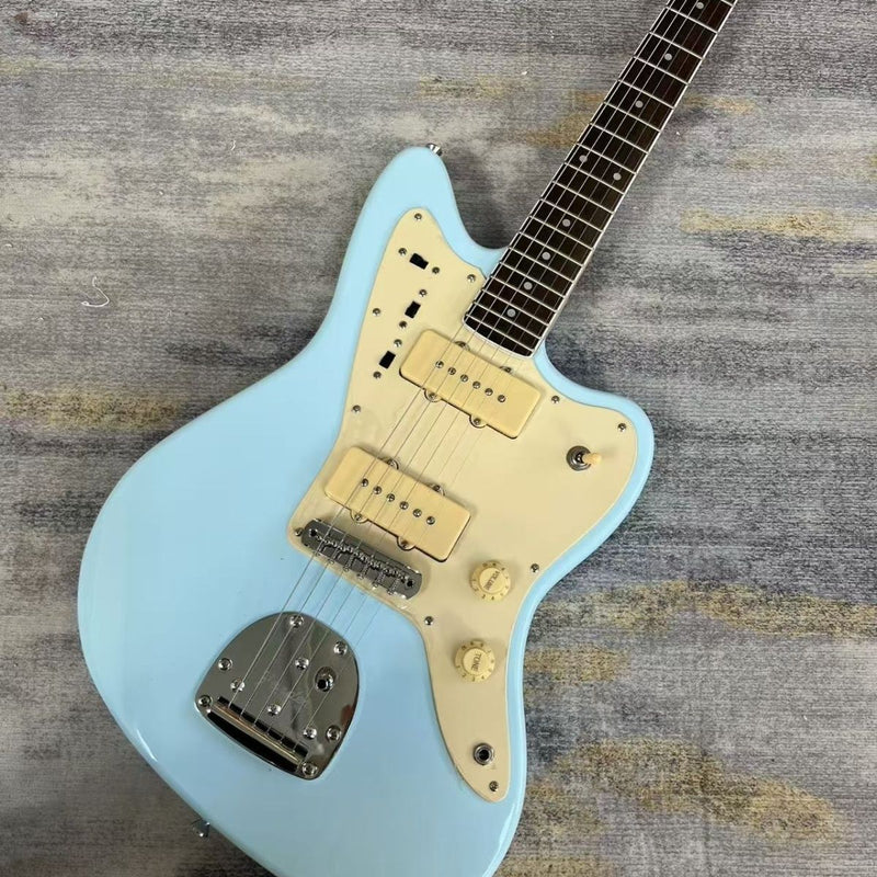 Jazzmaster Style Offset Electric Guitar with Gloss Sonic Blue Finish(LRG-139)