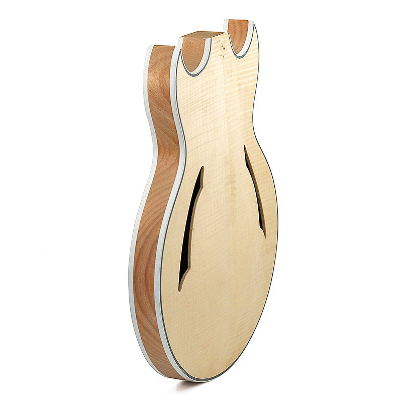 Johnny A Style Custom Style Semi-Hollow Jazz Guitar Body, Unfinished Wood Blank (HY-002)