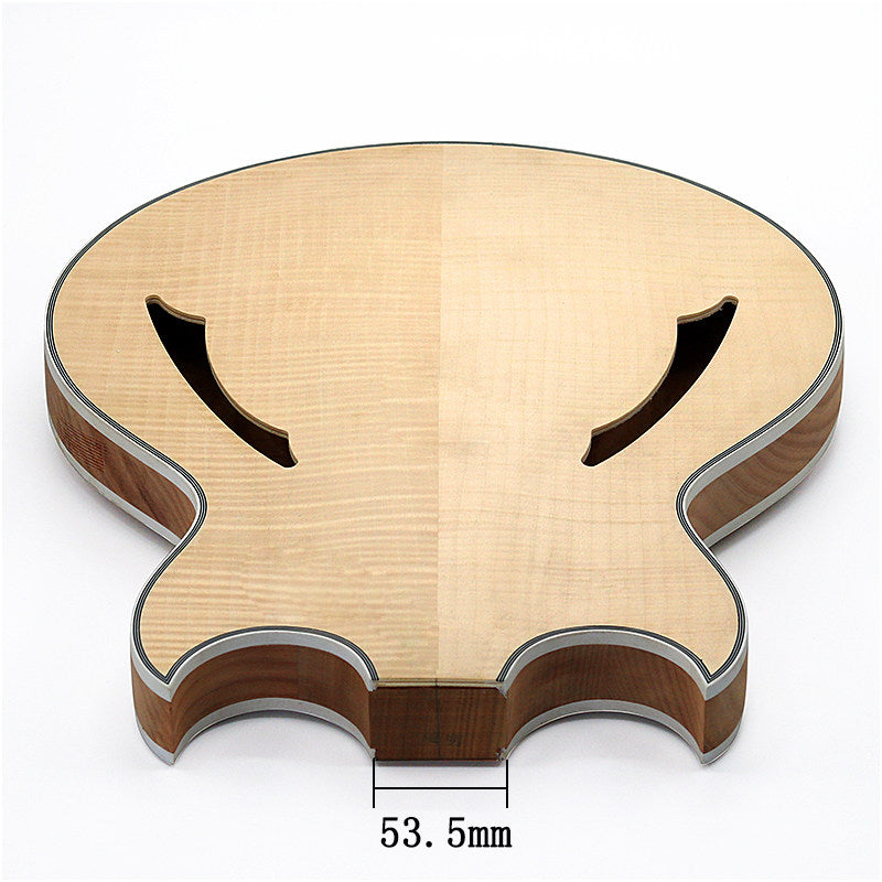Johnny A Style Custom Style Semi-Hollow Jazz Guitar Body, Unfinished Wood Blank (HY-002)