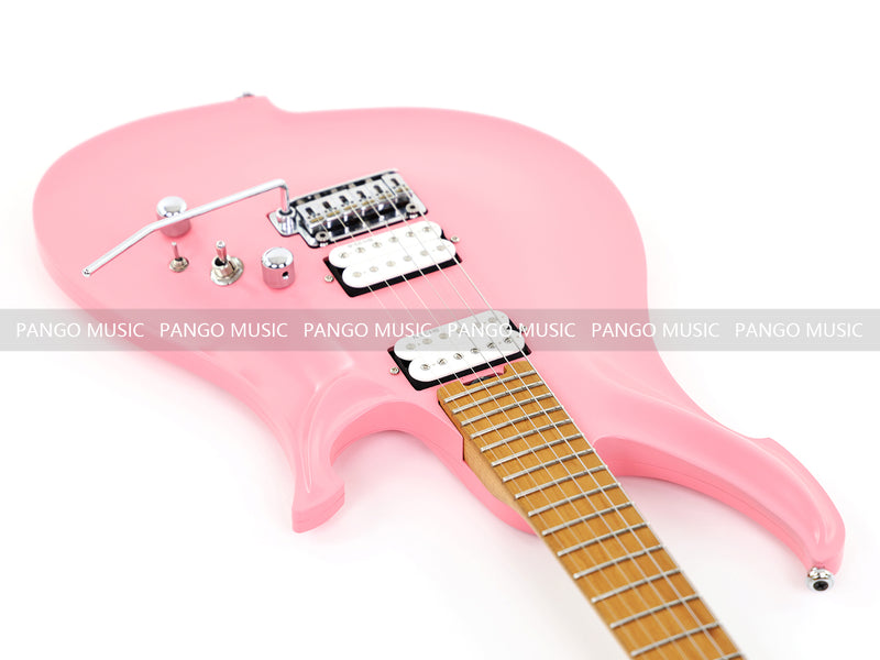 Koloss Brand Aviation Aluminum Alloy Body Electric Guitar with Gloss Pink Finish (GT45P)