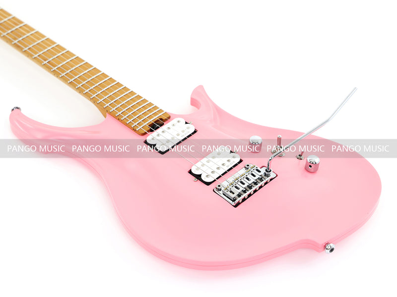Koloss Brand Aviation Aluminum Alloy Body Electric Guitar with Gloss Pink Finish (GT45P)