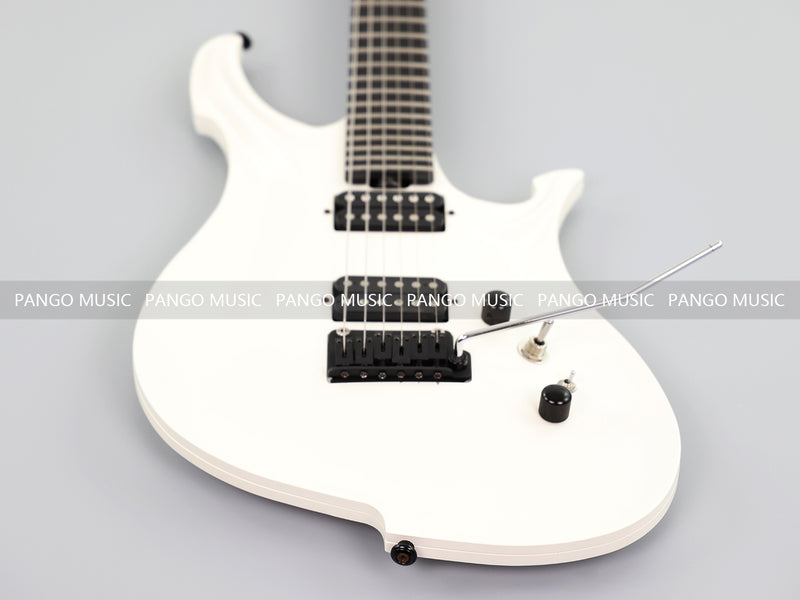 Koloss Brand Aviation Aluminum Alloy Body Electric Guitar with Gloss White Finish (GT-4M)