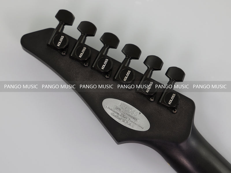 Koloss Brand Aviation Aluminum Alloy Body Electric Guitar with Gloss White Finish (GT-4M)