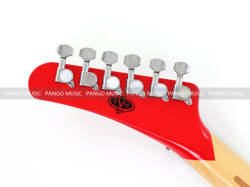 Kramer 5150 Style Red Striped Electric Guitar with Floyd Rose Tremolo (C2743, B Stock)
