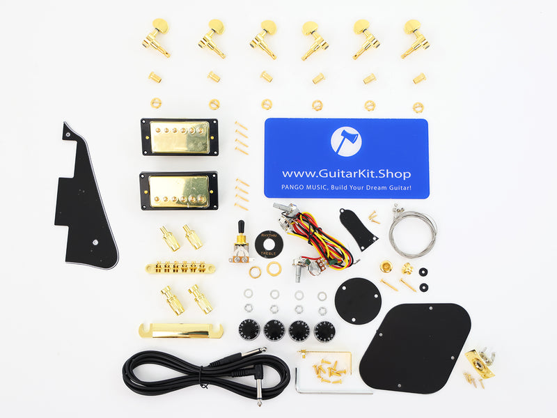 LP Custom DIY Electric Guitar Kit with French Lacewood Veneer (CST-960F, Fast Shipping, Tariff-free)