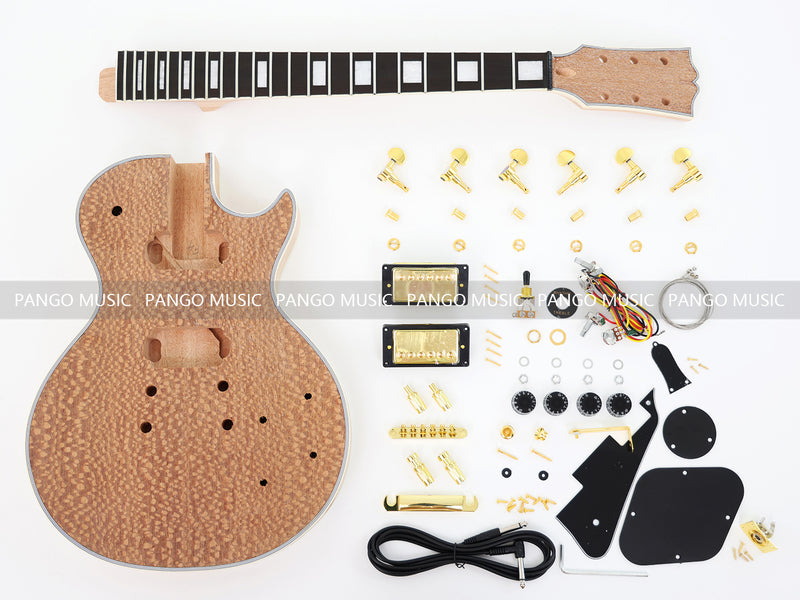LP Custom DIY Electric Guitar Kit with French Lacewood Veneer (CST-960F, Fast Shipping, Tariff-free)