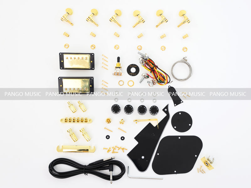 LP Custom DIY Electric Guitar Kit with French Lacewood Veneer (CST-960F, Fast Shipping, Tariff-free)