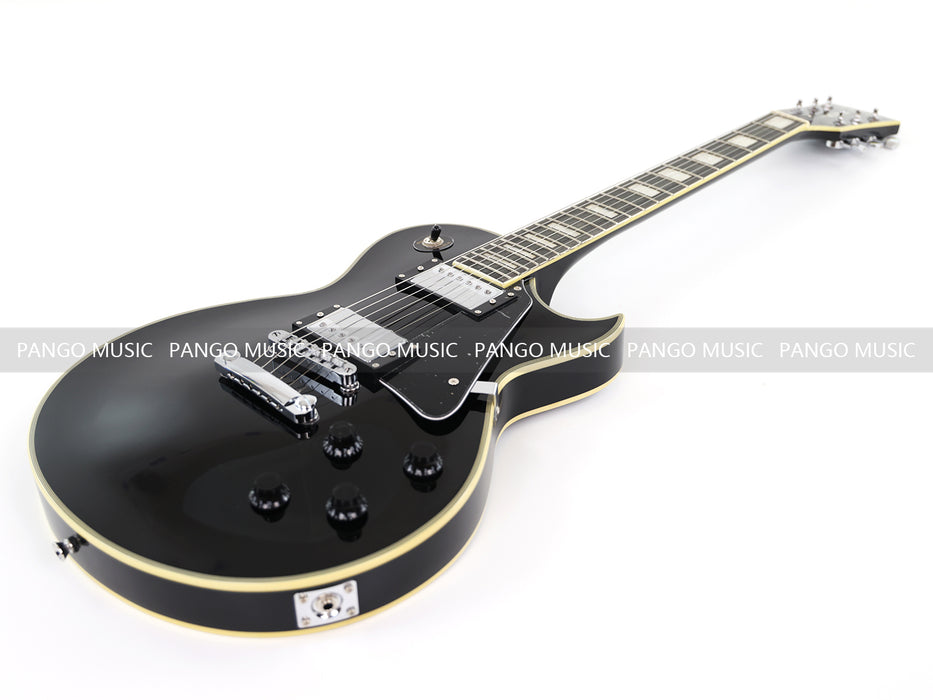 LP Custom Style All Black Electric Guitar (PMY-007)