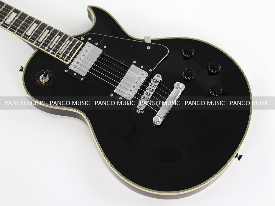 LP Custom Style All Black Electric Guitar (PMY-007)
