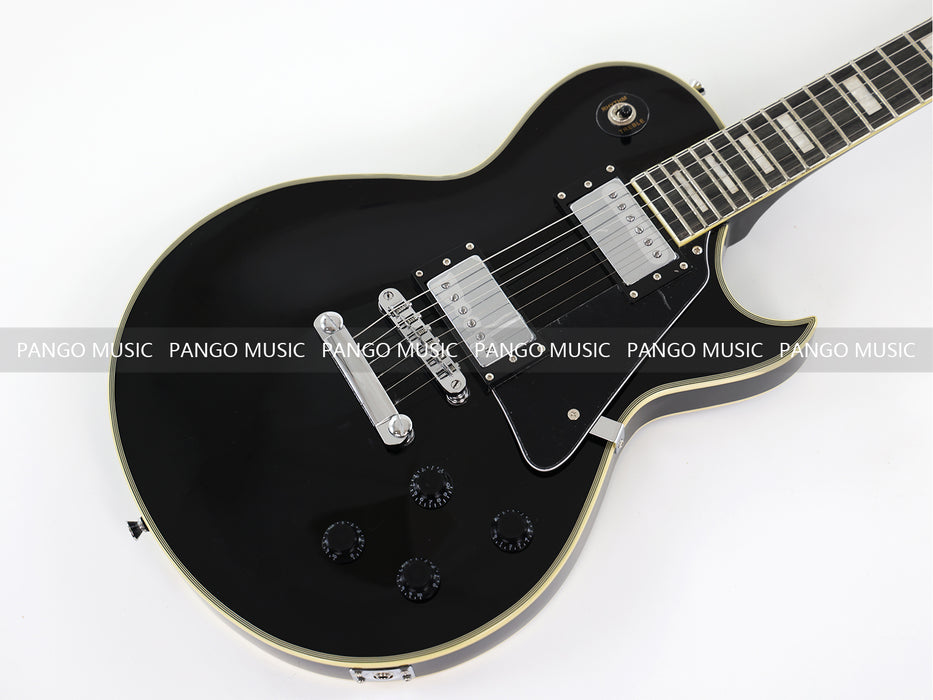 LP Custom Style All Black Electric Guitar (PMY-007)