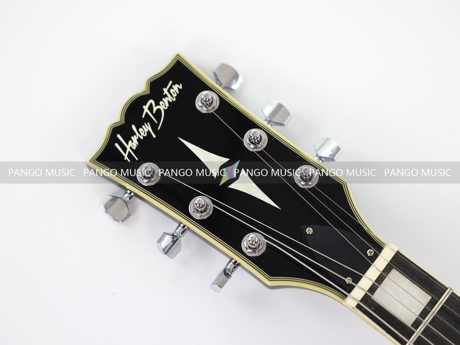 LP Custom Style All Black Electric Guitar (PMY-007)