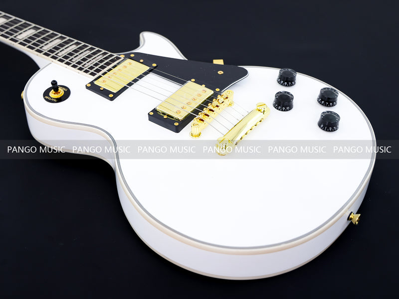 LP Custom Style All White Electric Guitar (CST-014)