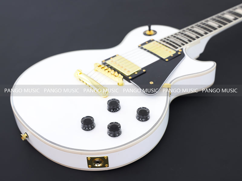 LP Custom Style All White Electric Guitar (CST-014)