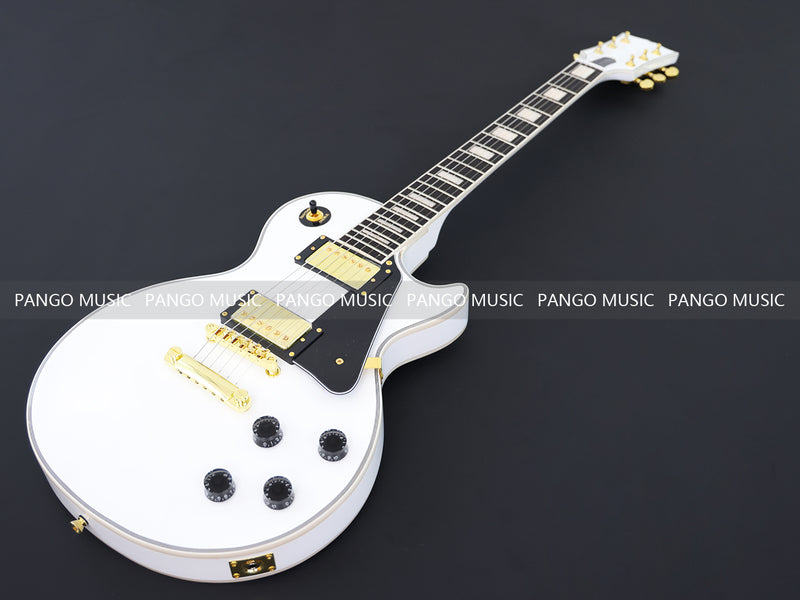LP Custom Style All White Electric Guitar (CST-014)
