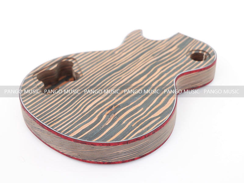LP Custom Style All Zebrawood DIY Electric Guitar Kit (12795, Limited Edition)