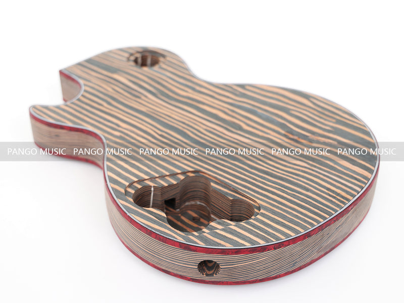 LP Custom Style All Zebrawood DIY Electric Guitar Kit (12795, Limited Edition)