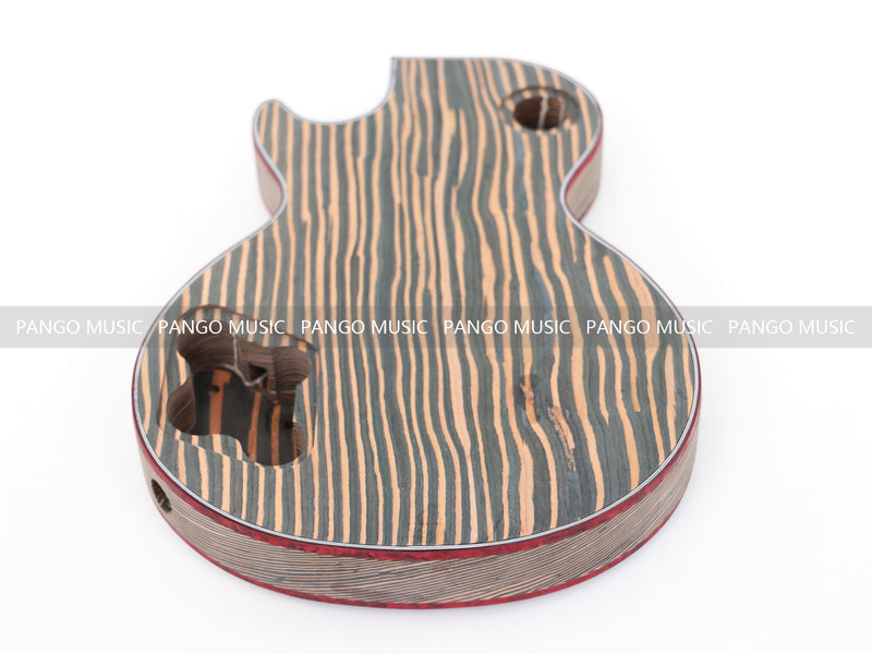 LP Custom Style All Zebrawood DIY Electric Guitar Kit (12795, Limited Edition)