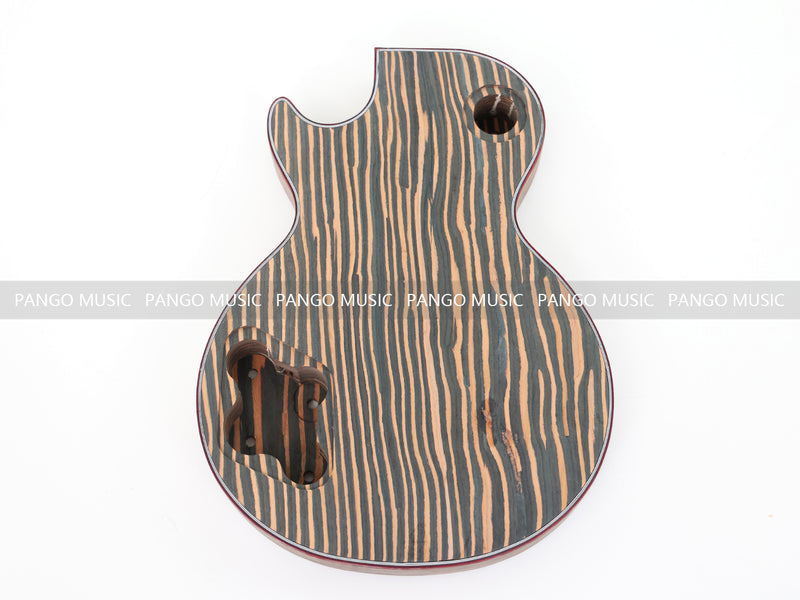 LP Custom Style All Zebrawood DIY Electric Guitar Kit (12795, Limited Edition)