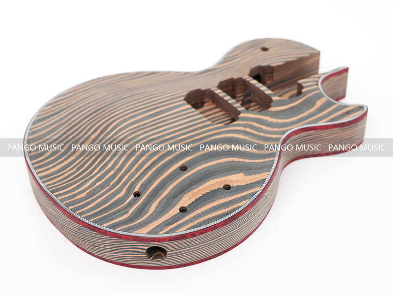 LP Custom Style All Zebrawood DIY Electric Guitar Kit (12795, Limited Edition)