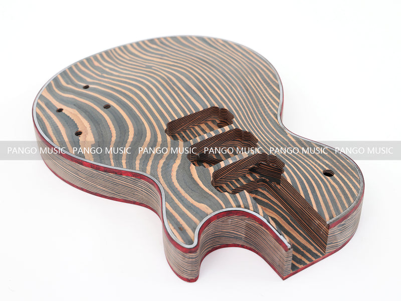 LP Custom Style All Zebrawood DIY Electric Guitar Kit (12795, Limited Edition)