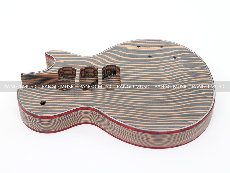 LP Custom Style All Zebrawood DIY Electric Guitar Kit (12795, Limited Edition)