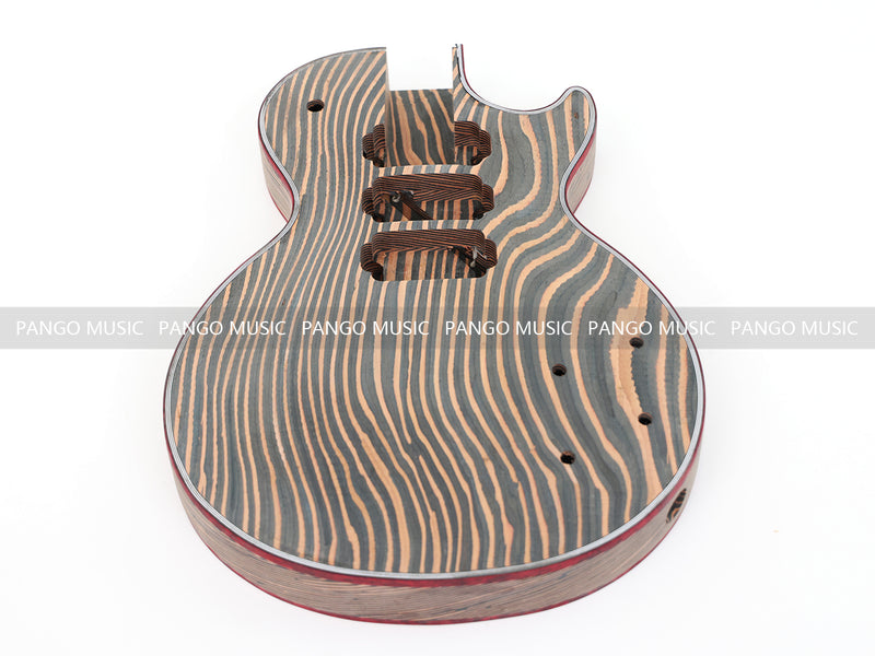 LP Custom Style All Zebrawood DIY Electric Guitar Kit (12795, Limited Edition)
