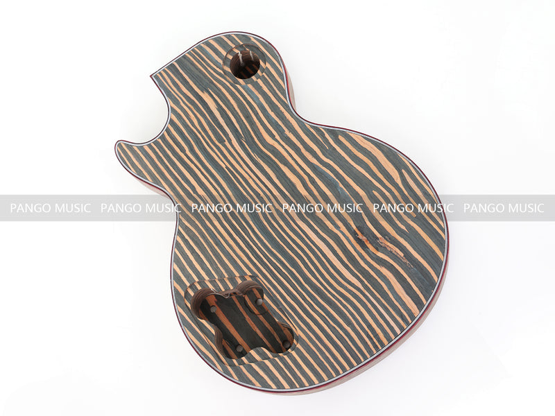 LP Custom Style All Zebrawood DIY Electric Guitar Kit (12795, Limited Edition)